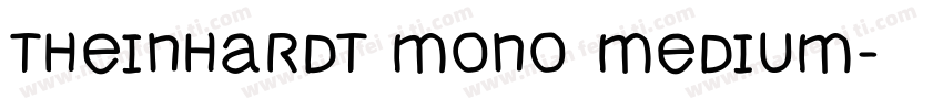 Theinhardt Mono Medium字体转换